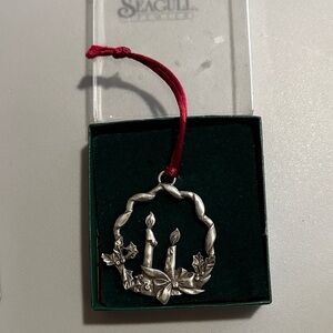 Seagull Pewter Holiday Ornament